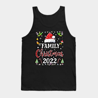 Family Christmas 2022 Matching Pajamas Squad Santa Elf Funny Tank Top